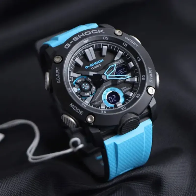 Casio G-Shock Carbon Core Guard Blue Strap Watch For Men’s- GA-2000-1A2